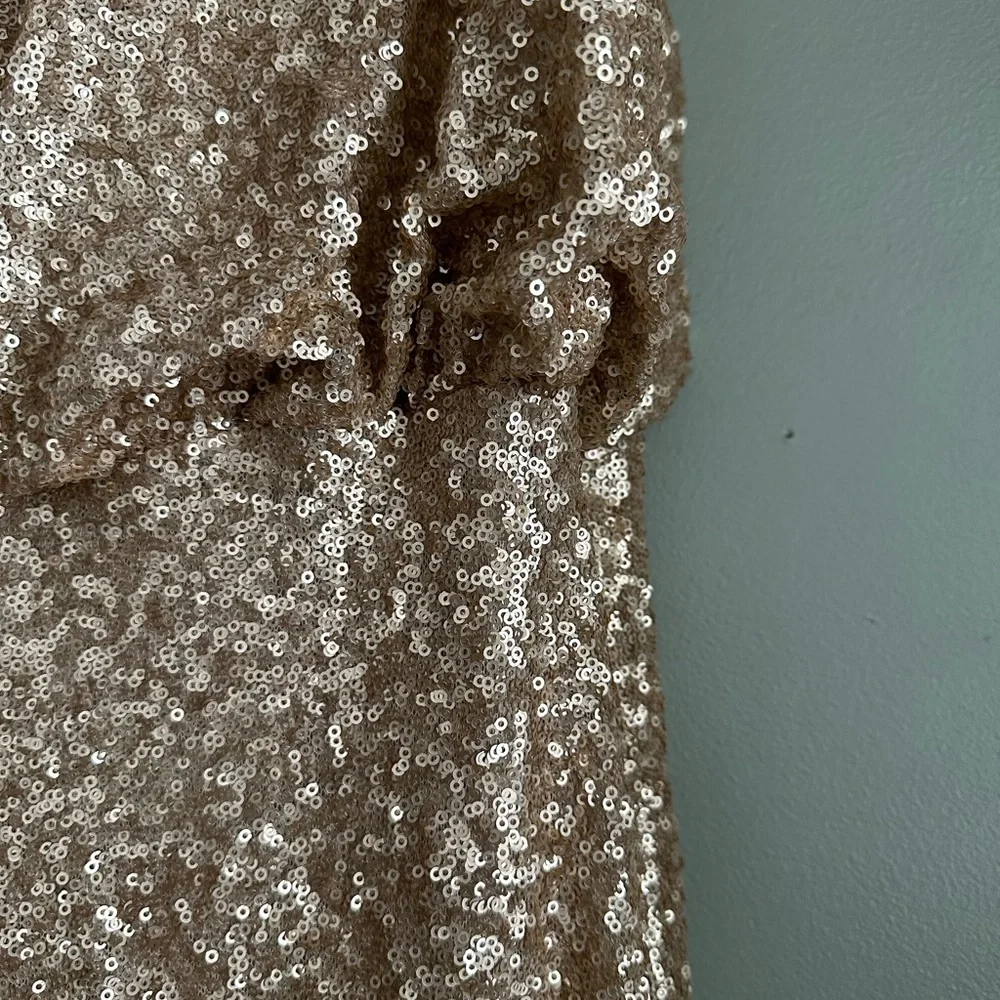 Sorella Vita Gold Sequin Dress US 18 - Picture 2 of 5